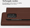 Accezz Samsung Galaxy A52 / A52s / A52 (5G) - Book Case - Echt Nappa leer met pasjeshouder - Bruin