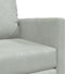 vidaXL - Vloersofa - Enkel - Converteerbaar - Velvet - 74x77x81 - cm - Lichtgrijs