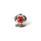 Deurknop Rei e500 Rood Metaal Bloem Ø 40 x 36 mm 4 Onderdelen