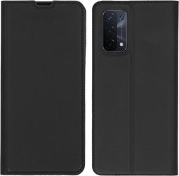 iMoshion Hoesje Geschikt voor Oppo A74 (5G) / A54 (5G) Hoesje Met Pasjeshouder - iMoshion Slim Folio Bookcase - Zwart