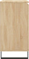 vidaXL - Dressoir - 60x35x70 - cm - bewerkt - hout - sonoma - eikenkleurig