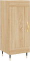vidaXL - Dressoir - 34,5x34x90 - cm - bewerkt - hout - sonoma - eiken