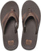 Reef Leather Fanning - Heren Slippers - Maat 37,5 - Bruin