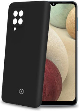 Celly Cromo - Back Cover - TPU - Microfiber - Zwart