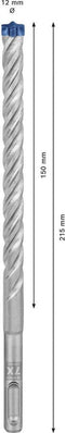 Bosch Expert SDS plus-7X - Hamerboor - 4 snijkanten - Langdurig gebruik