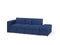 FALSTER - Slaapbank 3-zits - Blauw - Polyester