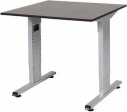 Verstelbaar Bureau - 80x80 logan - alu frame