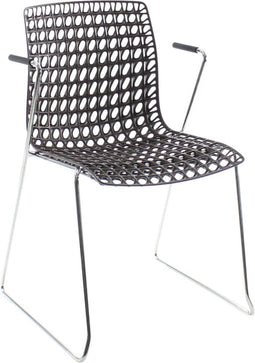 Workliving Moiré - Vergaderstoel - Eetkamerstoel - Kunststof - Design