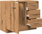 vidaXL - Wastafelkast - 63x30x54 - cm - bewerkt - hout - artisanaal - eikenkleur