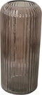 Vaasje Glas Smal Taupe Bruin Grijs