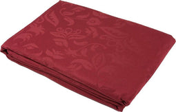 KOOK Tafelkleed Damast Polyester Framboos 140/300