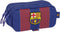 Pennenetui met 2 vakken F.C. Barcelona Rood Marineblauw 21,5 x 10 x 8 cm
