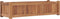 vidaXL - Plantenbak - verhoogd - 100x30x25 - cm - massief - teakhout
