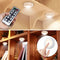 Puck Lights met afstandsbediening 6-pack draadloze LED-kastverlichting Onder kastverlichting Batterij-aangedreven onder toonbankverlichting Dimbare nachtverlichting Stick On Light (warm wit)