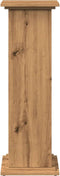vidaXL - Sokkel - met - opbergruimte - 31x30x90 - cm - hout - artisanaal - eikenkleur