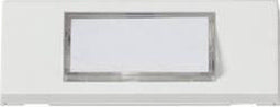 Heidemann 70060 Belplaat Met naambord 1-voudig Zuiver wit 24 V/1 A