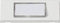 Heidemann 70060 Belplaat Met naambord 1-voudig Zuiver wit 24 V/1 A