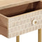 vidaXL - Wandtafel - 90x30x76 - cm - massief - mangohout - en - ijzer