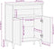 vidaXL - Dressoir - 60x33x75 - cm - massief - mangohout