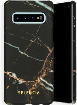 Selencia Hoesje Geschikt voor Samsung Galaxy S10 Hoesje - Selencia Maya Fashion Backcover - zwart