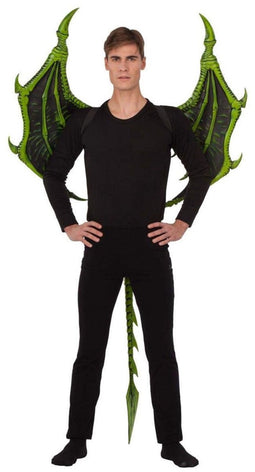 Viving Costumes Dragon Foam Wings Mens Op Maat Groen