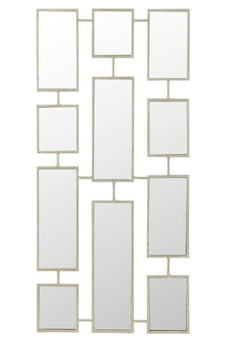 J-Line Spiegel 11 Stuks Metaal Zilver