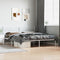 vidaXL - Bedframe - met - hoofdbord - metaal - wit - 180x200 - cm