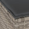 vidaXL - 4-delige - tuinset - met - kussens - - - Grijs - - - Poly - Rattan - - - Acacia