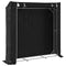 vidaXL - Haardhoutrek - met - regenhoes - 200x40x200 - cm - gegalvaniseerd - staal