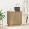vidaXL - Sideboard - met - LED - Artisan - Eik - 71x34,5x75 - cm - Geengineerd - Hout