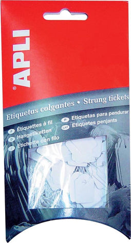Apli draadetiketten ft 22 x 35 mm (b x h) (7011), etui van 100 stuks