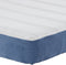 vidaXL - Pocketveringmatras - Blauw, - Medium, - 120x200x20 - cm, - Stof