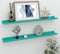 vidaXL - Wandschappen - MDF - 80x9x3 cm - Blauw (2 stuks)