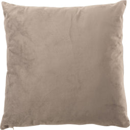 J-Line kussen Vierkant - fluweel - grijs