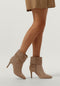 PS Poelman HAILEY - Enkellaarsjes - Suède - 9 cm naaldhak - Taupe