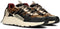 POSH by Poelman CARI - Dames Sneakers - Chunky zool 4 cm met panterprint - Bordeaux