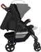 vidaXL - Kinderwagen - 3-in-1 - staal - antracietkleurig