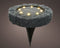 Lumineo Solar grond prikspot/tuinspot - kunststeen - steengrijs - 11 x 2 cm