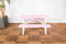SenS-Line - Kindertafel Minnie Roze/Wit - Picknicktafel Voor buiten - L 90 x B 90 x H 55 cm - FSC 100 % Grenenhout