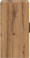 vidaXL - Wandkast - 60x31x60 - cm - bewerkt - hout - artisanaal - eikenkleurig