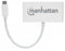 Manhattan 163552 - USB 3.2 Gen 1-hub 3 + 1 poorten - Snellaadpoort USB-C - Wit