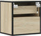 vidaXL - Nachtkastjes - 2 - st - wandgemonteerd - 40x31x39,5cm - sonoma - eikenkleur