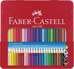 Faber-Castell kleurpotloden - Colour Grip - blik 24 stuks - FC-112423