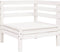 vidaXL - Tuinbank - 3-zits - massief - grenenhout - wit