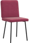 vidaXL - Eetkamerstoelen - 2 - st - fluweel - wijnrood