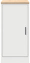 vidaXL - Garagekast - 40x51x85 - cm - massief - grenenhout - wit