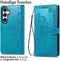 imoshion Hoesje Geschikt voor Samsung Galaxy S23 FE Hoesje Met Pasjeshouder - imoshion Mandala Bookcase - Turquoise