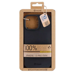 Muvit iPhone 13 Pro Max - Hoes - Gerecycled materiaal - Zwart