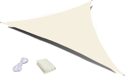 Schaduwdoek driehoek - beige - 5x5x5m - waterdicht polyester