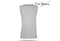 Pierre Cardin Mouwloos T-shirt – Grijs – 100% Katoen – Maat XL – Comfortabel & Stijlvol